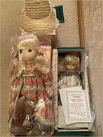 Precious moment, doll and Mary Mary doll