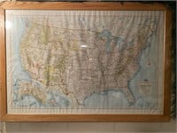 United States map 56 x 38 1/2