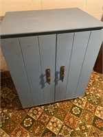 Blue storage cabinet
30" t x 23 1/2"w x171/2"D