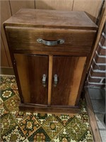 Small wooden cabinet
14” L x 11”W x23” T