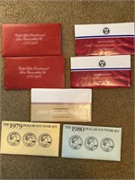 Uncirculated coin sets, 1776-1976, 1987, 1986,and