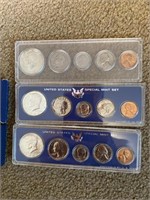 1965,1966,1967 United States, special mint sets