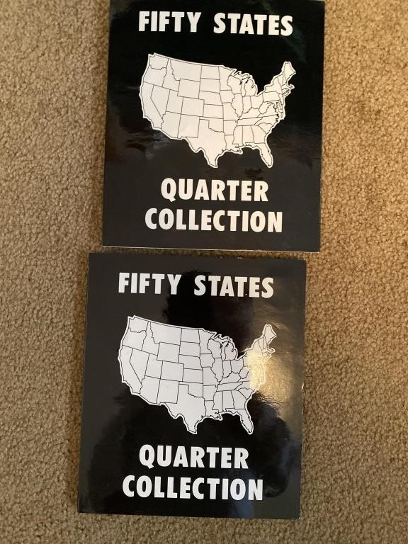 50 states quarter collection books with coins