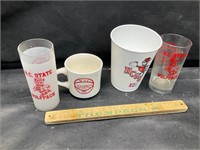 NC State glasses and cups