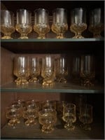 Contents of Kitchen Cabinet of Matching Stemware