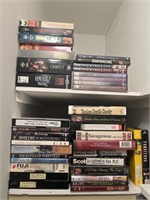 Assorted DVD & VHS Tapes