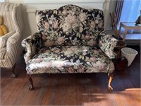 Upholstered Chippendale Love Seat 53"W (Matches