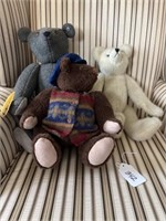 3 Jointed Teddy Bears
