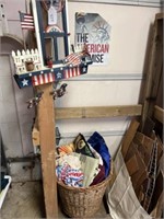 Basket of Hand Bags, 4th of July Decoration