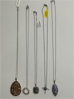 5 New 925 Necklaces D’Joy 12 Grams 22” ++