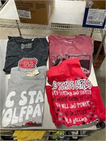 4 NC State new shirts small