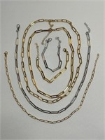 4 Paperclip Necklaces 2 Paperclip Bracelets
