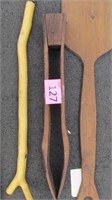 Two Shuffle Board Paddles / Walking Sticks