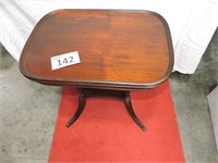 Vintage Wood Claw Foot Table