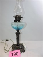 Victorian Converted Kerosene Lamp