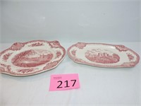 Johnson Bros. Dudley Castle 1792 Platters