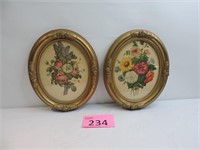 Vintage Framed Floral Prints