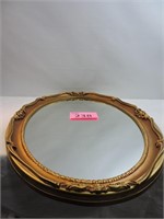 Gold Leaf Victorian Framed Mirror