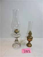 Converted Electric Lamp & Oil Lamp