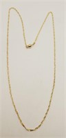 (LB) 10kt Yellow Gold Necklace (20" long) (1.0