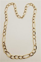 (LB) 14kt Yellow Gold Link Necklace (18" long)