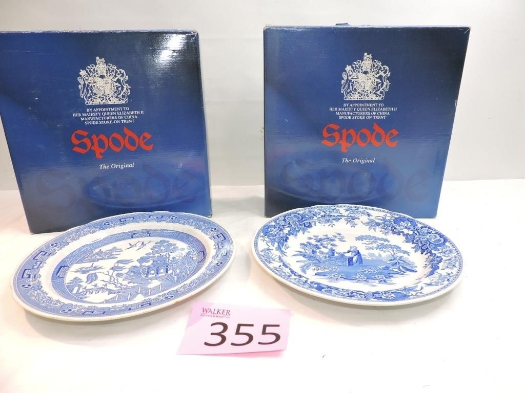 12 Spode Blue Room Collection Plates