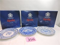 12 Spode Plates & 1 Spode Calendar Plate