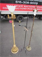 Three Old Floor Lamps