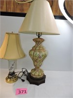 Two Floral Lamps