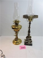 Two Brass Lamps