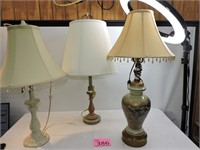 Three Table Lamps