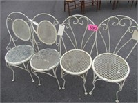 Two Matching Metal Patio Chairs