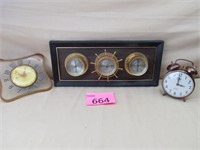 G.E. Vintage Electric Wall Clock / Wind Up Clock