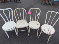 Four Wood Chairs