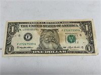 Novelty $1 Santa Claus Bill