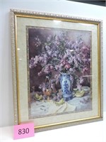 Homco 13518 Lovely Lilacs Framed Print
