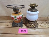 Two Hurricane Lamps