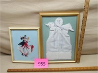 Framed Doll Dress, Cross Stitch Picture