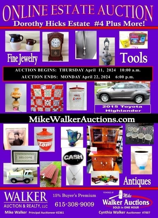 Online Estate Auction Lebanon TN