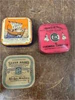 3 Antique Advertising Tins