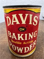 Early Davis Baking Power Tin Can Full