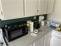 Counter Contents - Microwave, Coffee Maker, Misc.