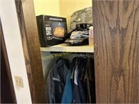 Closet Contents - 2 Vacuums, 12 Men's Jackets &