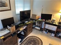 Large Lot - Office Desk, 2 Drawer File Cabinet,