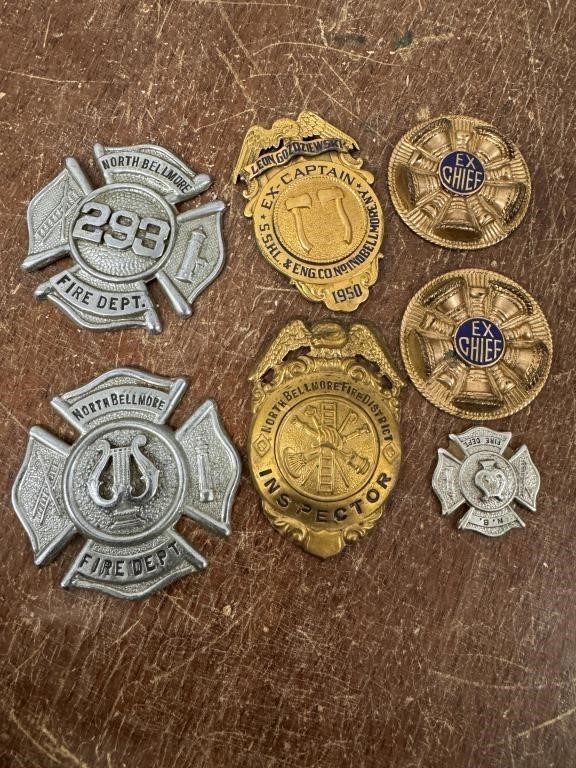 Vintage North Bellmore Fire Department Badges