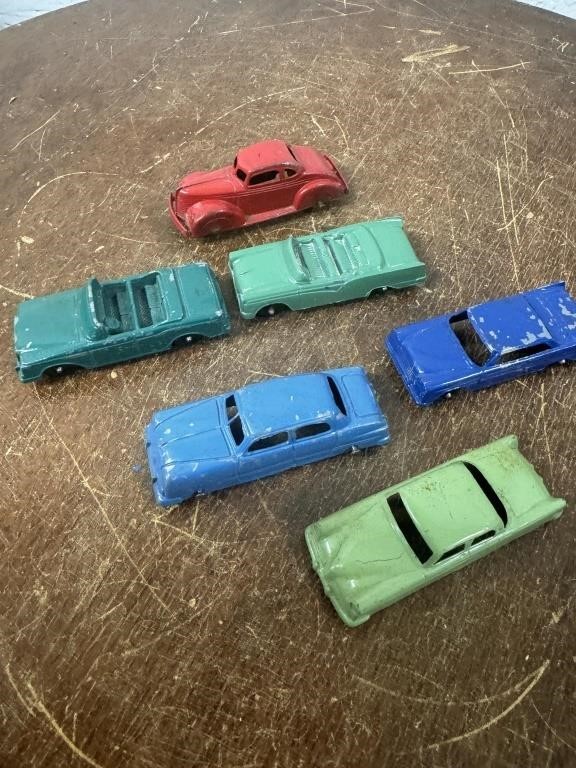 6 Vintage Tootsie Toy Cars