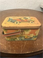 Rare 1920s Tindeco Tin Lunchbox 4.5"