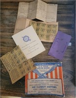 US War Ration Books and Stamps