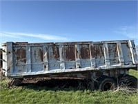 Steel Dump trailer, salvage no title