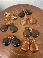 7 Pairs of Vintage Castanets
